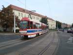 Tw 146 am 22.09.09 kurz vor der Haltestelle Ottilienstrae .