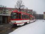 Tw 171 am 22.02.09 in der Schleife Sandow .