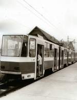 Tatra Tw 405 in den achtziger Jahren als Sonderlinie 31