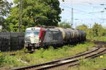 BR 383 066-8 CZ-LTEU von EP Cargo mit Kesseln durch Mainz-Bischofsheim.  22.August 2025