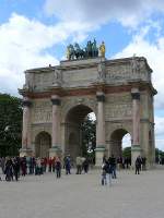 Arc de Triomphe du carrousel bei Louvre in Paris 02-05-2008.