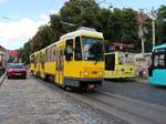 LKP (Львівське комунальне підприємство) LET (Lviv Elektro Trans) Streassenbahn 1203 Tatra KT4D Baujahr 1985 ex-BVG 6088 Berlin.  Vul. Pidvalna Lviv, Ukraine 20-08-2025.

LKP (Львівське комунальне підприємство) LET (Lviv Elektro Trans) tram 1203 Tatra KT4D bouwjaar 1985 ex-BVG 6088 Berlijn.  Vul. Pidvalna Lviv, Oekraine 20-08-2025.