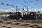 150 Jahre Emmentalbahn.

E 3/3 853 der Jura-Simplon und Ed 3/3 3 'Langnau' der Emmentalbahn rangieren im Bahnhof Burgdorf. Mai 2025.