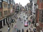 Entspannen und flanieren in der Stadt - nur mglich mit Fugngerzonen. Chester (Grobritannien) 2006