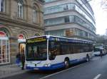 Wagen 0704 ein Mercedes O 530 II der Wuppertaler Stadtwerke hier als Linie CE64 nach Solingen am Wall/Museum am 24.01.2009